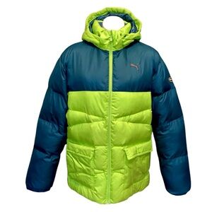 Puma Quilted Hooded Puffer Winter Parka Jacket Seattle Seahawks